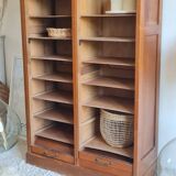 Meuble de métier - classeur à rideau double - vintage