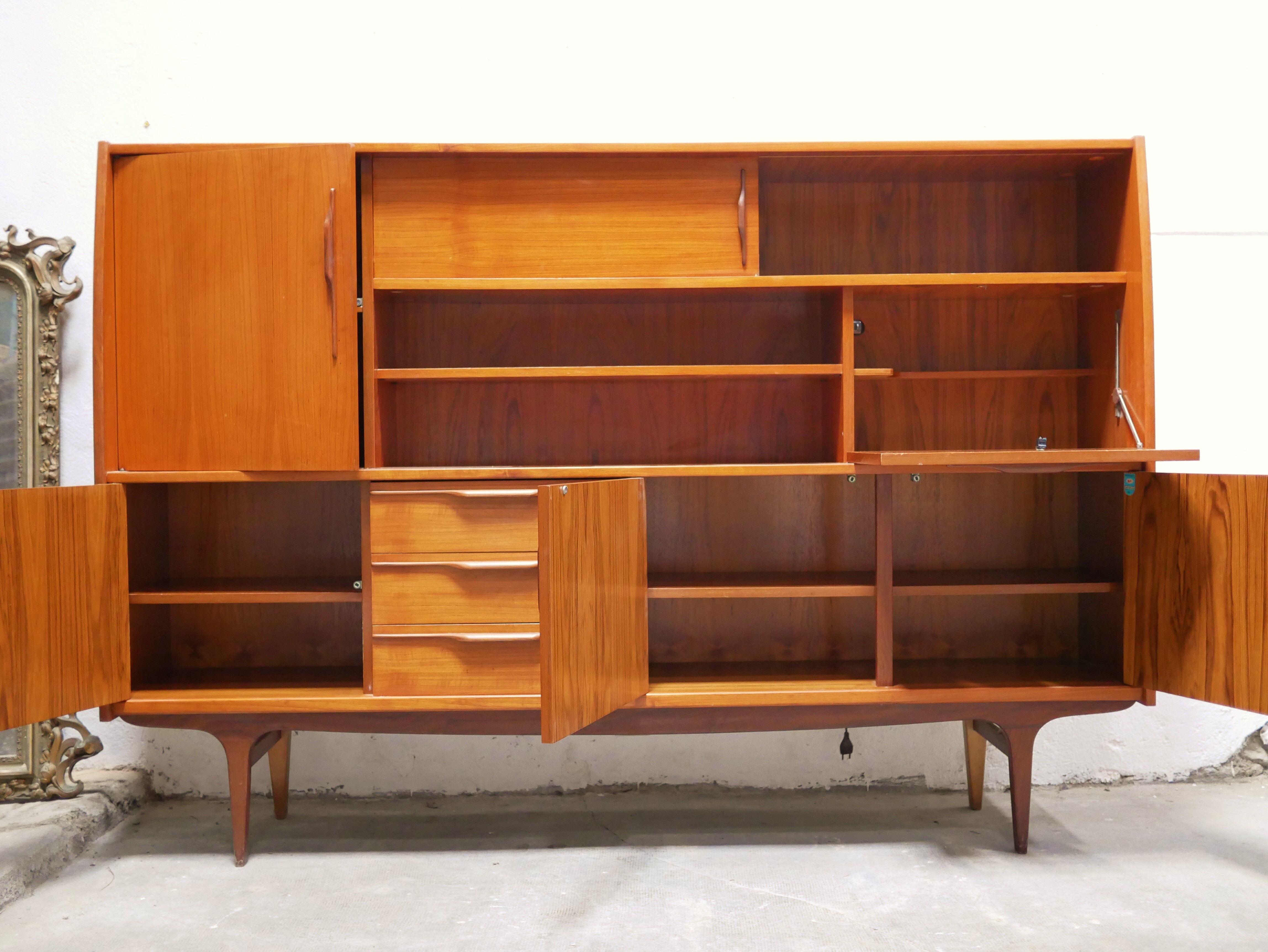 Buffet enfilade haute vintage teak