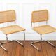 2 Cesca B32 Breuer Chairs Made in Italy - Seat caning redone