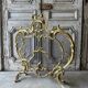 Golden bronze fire screen