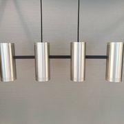 Very beautiful and rare Cylinder IV hanging lamp designed by Jo Hammerborg for Fog og Mørup in 1966.