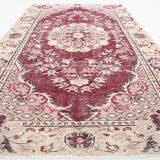 6x9 Rug For Classic Room Burgundy Vintage Persian Rug, 175x282Cm SK5137