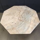 Octogonal italian marble dining table 1970s