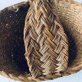 Large woven straw basket