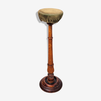 Old hat holder 31cm velvet wood