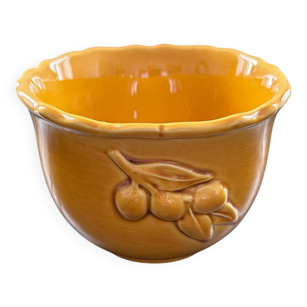 Bol festonné décor olives