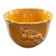 Scalloped bowl with olive decoration
