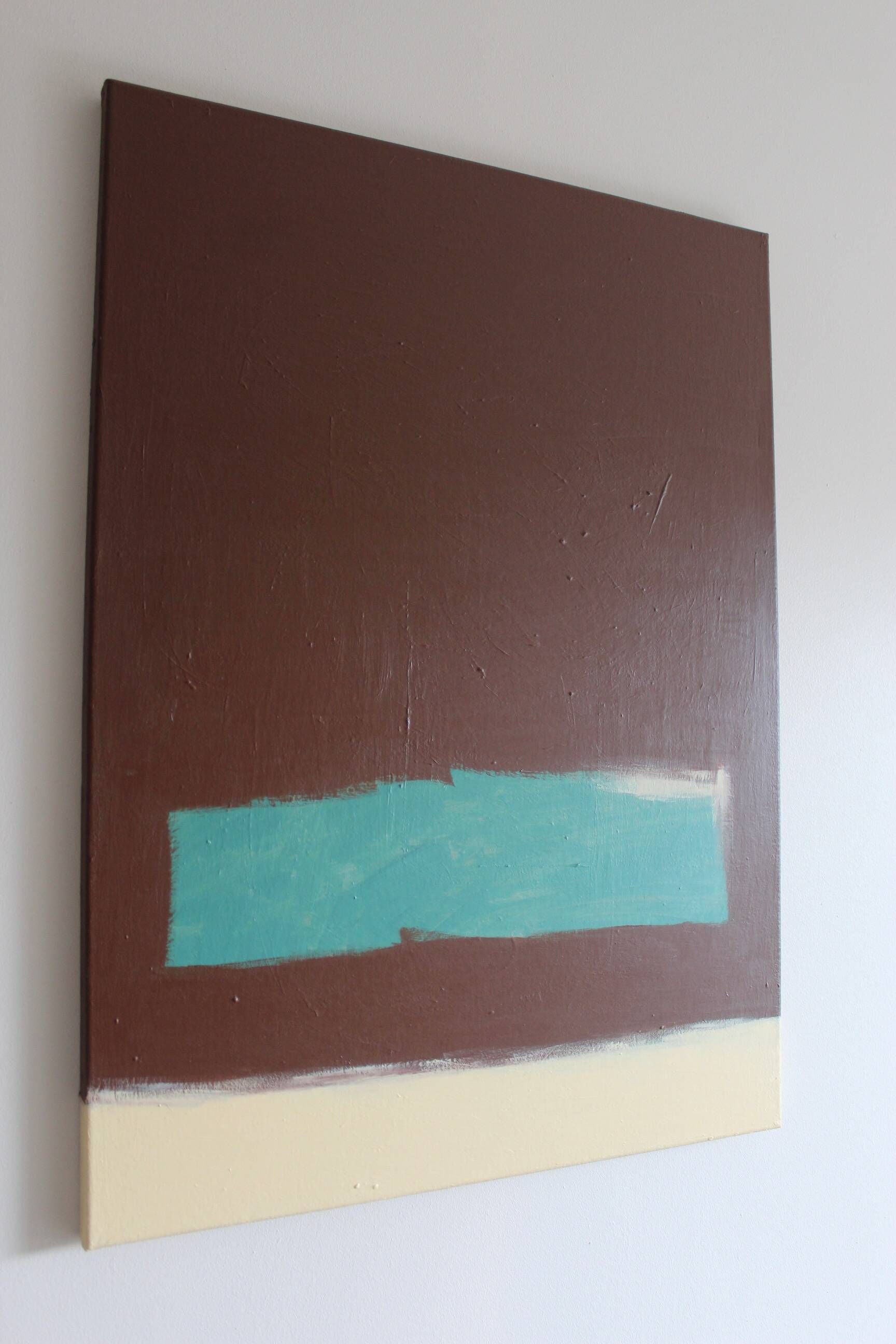 Minimalist abstract painting "garden thoughts"