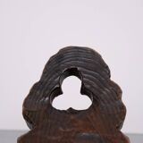 Brutalist tripod Spanish stool 1950s