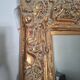 Grand miroir ancien monumental 185x145 bois doré glace biseautée style