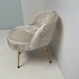 Vintage 1960 moumoute armchair chair