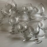 Set de 8 verres ballon 19e