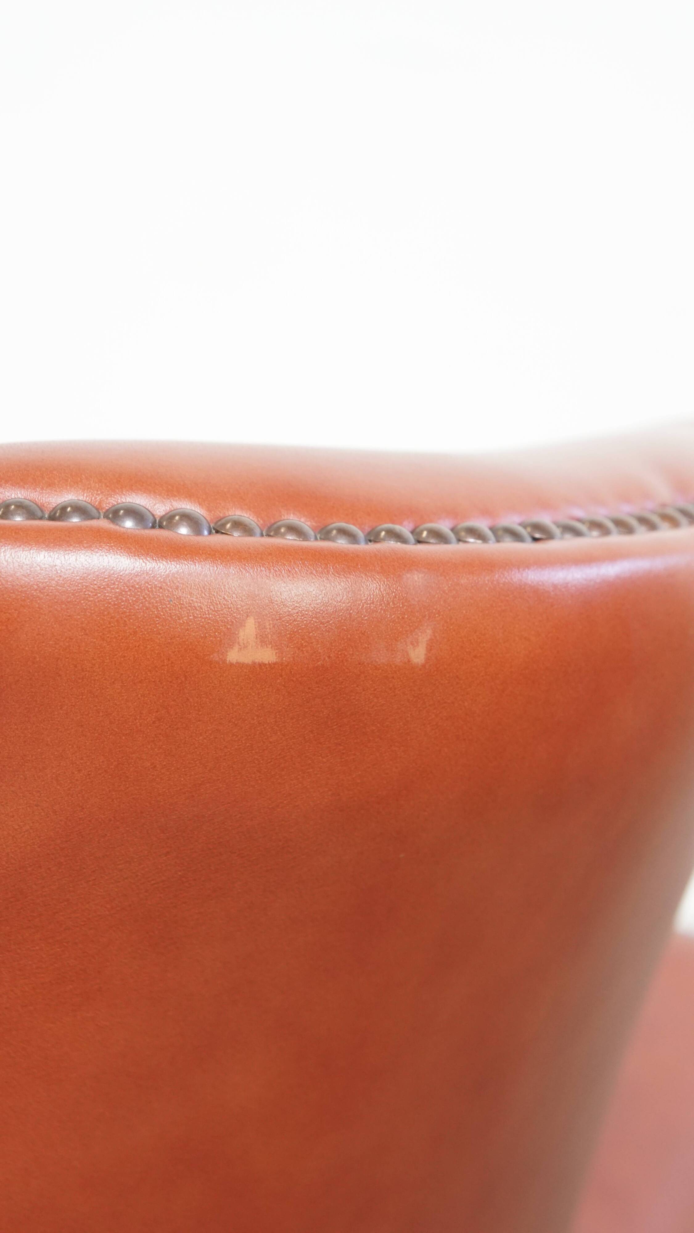 English Chesterfield Wingback English Chesterfield Whair in Cowhide Leather