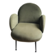 Velvet green cocktail chair