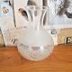 Vintage french glass replacement shade floral decoration frilled top edge 3650
