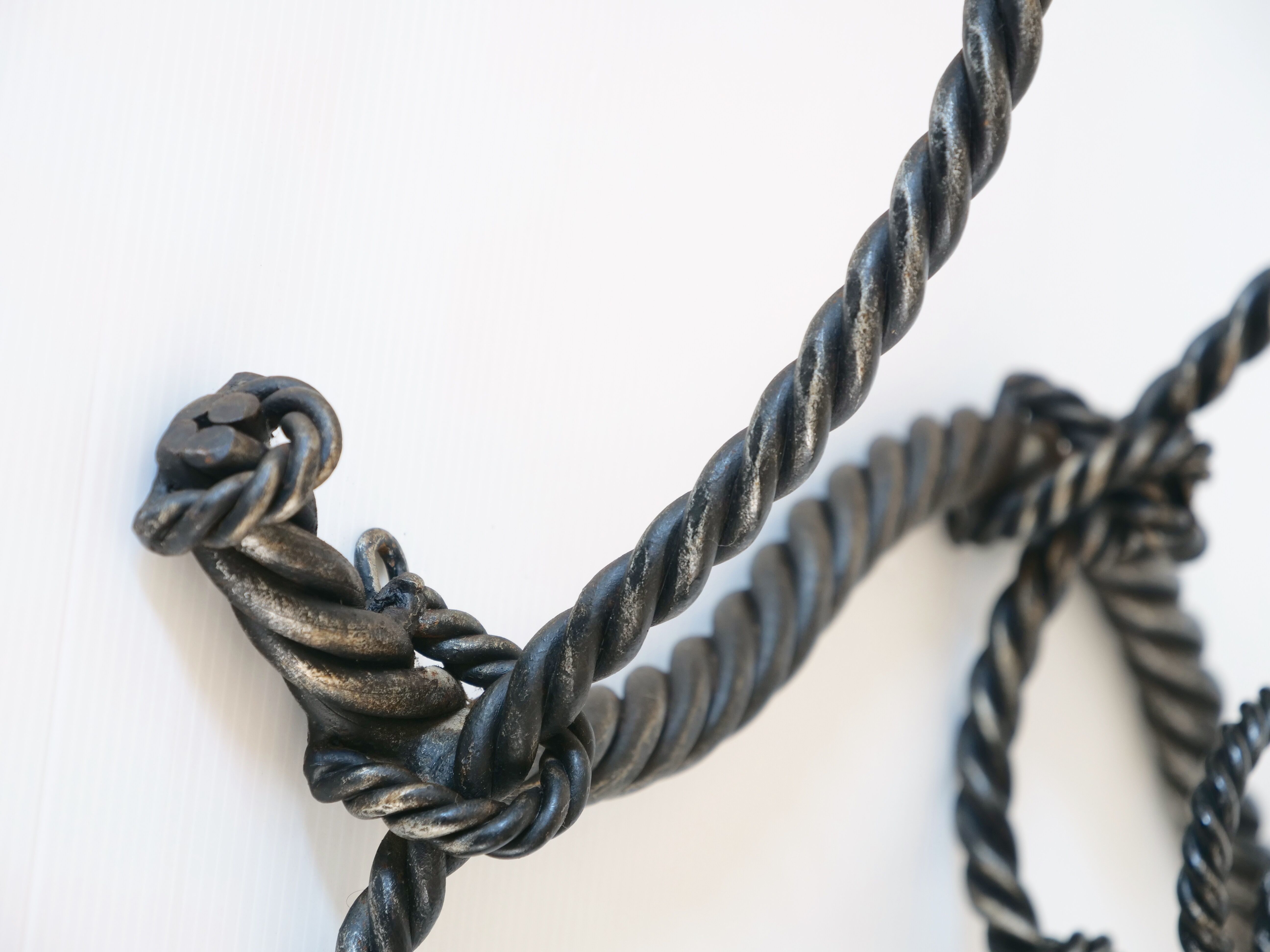 Marine decoration wrought iron coat rack