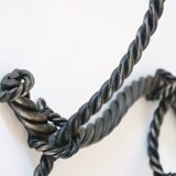 Marine decoration wrought iron coat rack