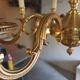 Bronze chandelier with 8 branches Lucien Gau Paris model 16938