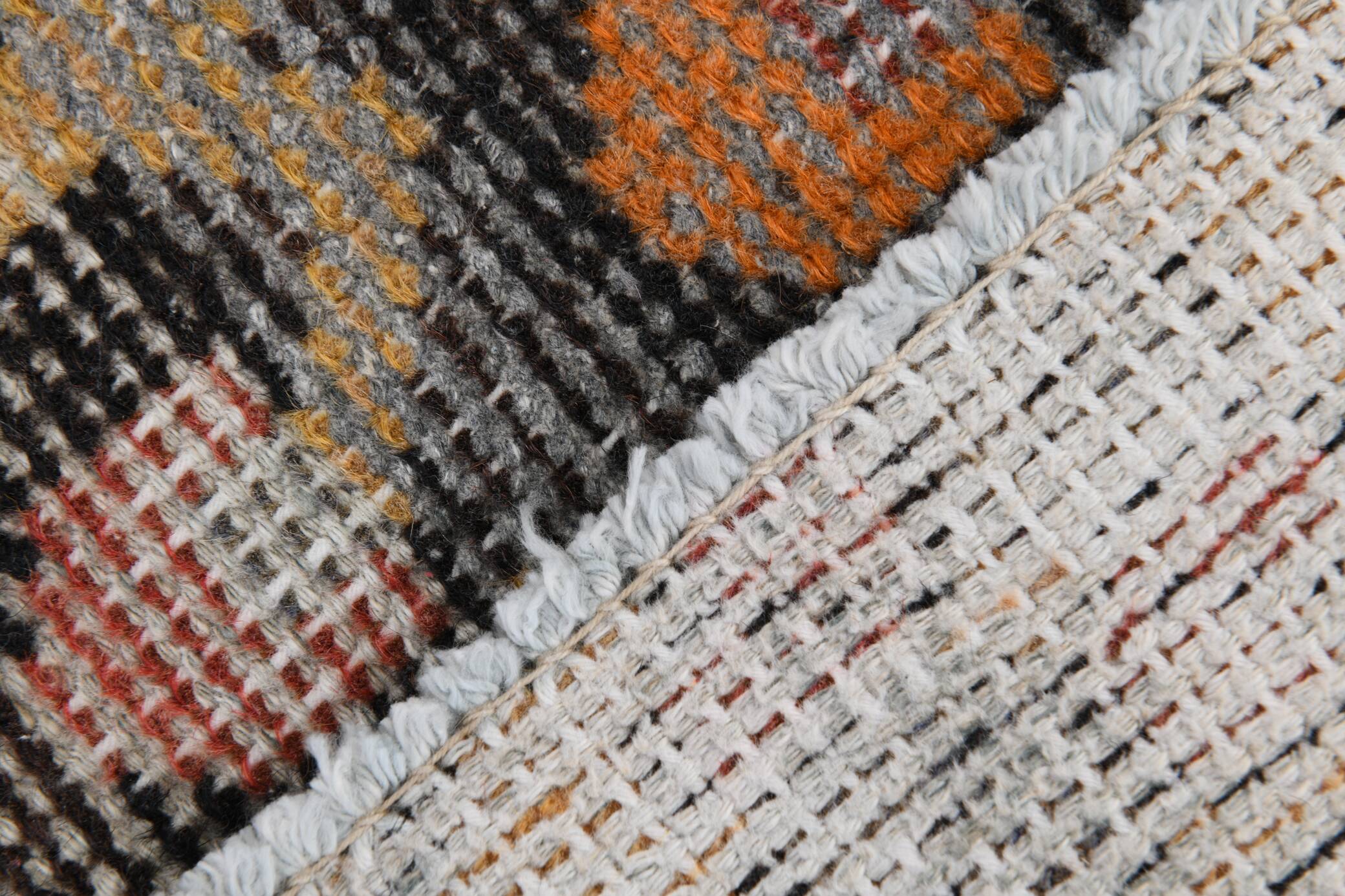 3x6 Shades Of Red & Black Handmade Wool Classic Vintage Rug, 100x179Cm