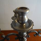 Candlestick 5 branches pewter Peltro signed