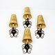1950 gold star and black metal sconces