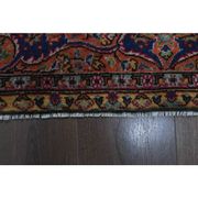 1960s Vintage Persian Handmade Wool Cotton Light Red Area Rug 253x340