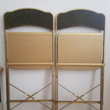 Velvet folding chair