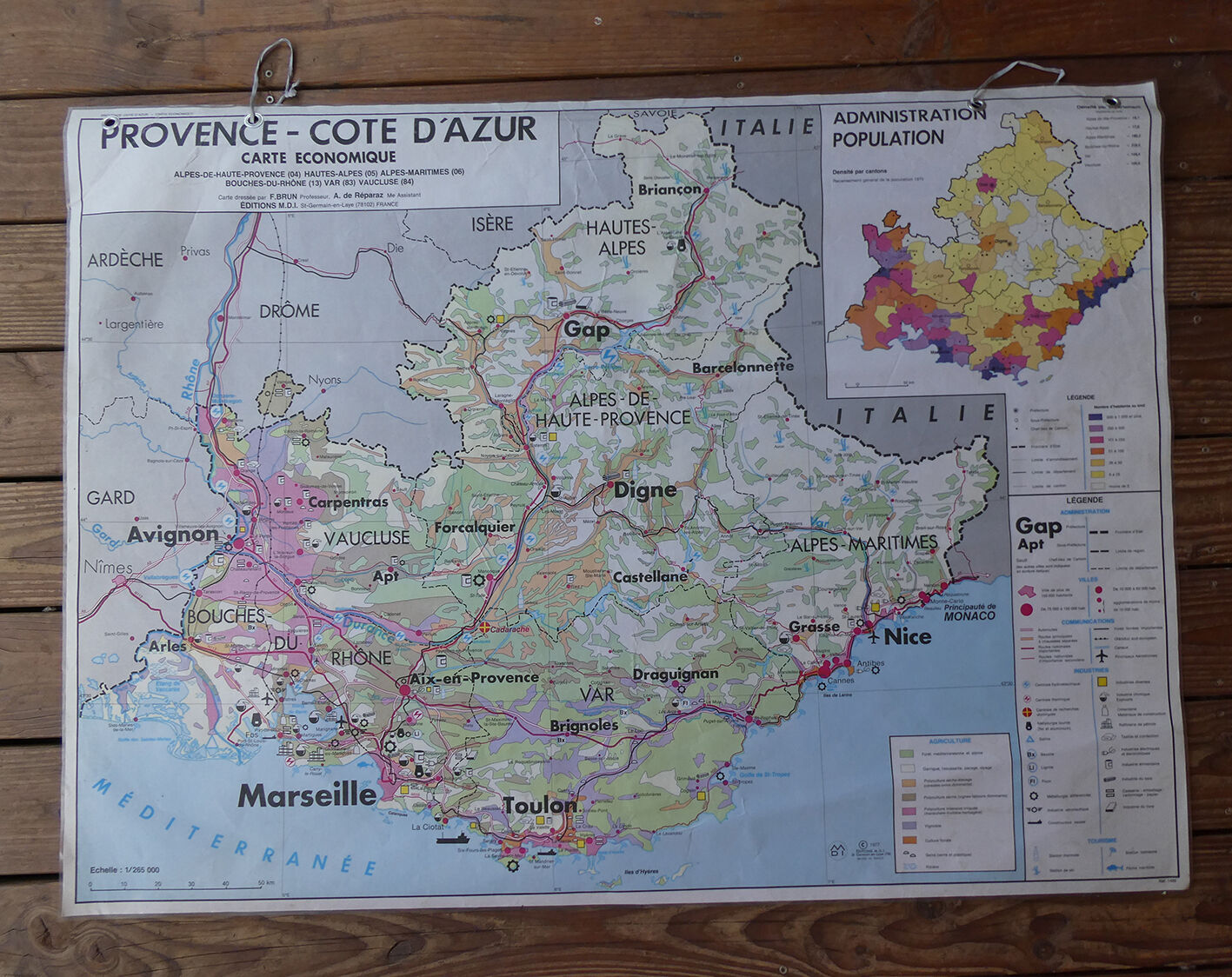 School map "Provence - Côte d'Azur"