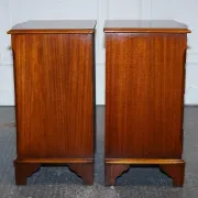 Georgian Style Bedside Tables with Drawers, Set of 2