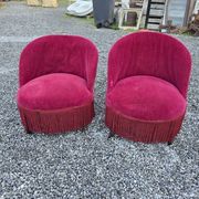 Pair of antique frog chairs