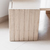 Table basse en travertin