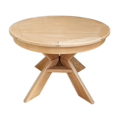 Table ronde orme style Pierre Chapo