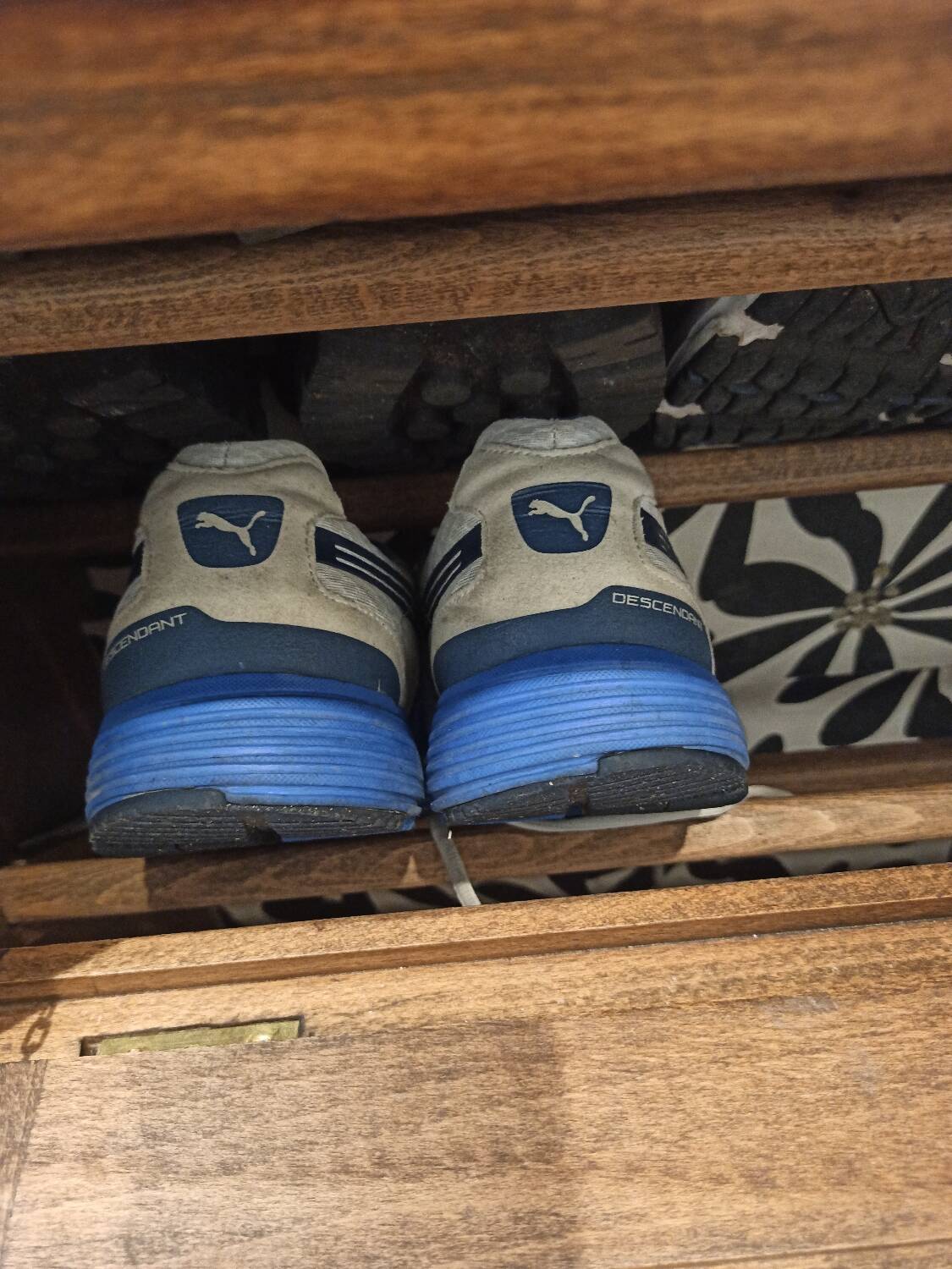 Vintage shoe cabinet