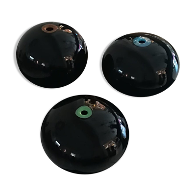 Ensemble de trois vases en verre de Murano signés Paolo Crepax