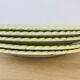 Set of 6 flat plates vintage earthenware