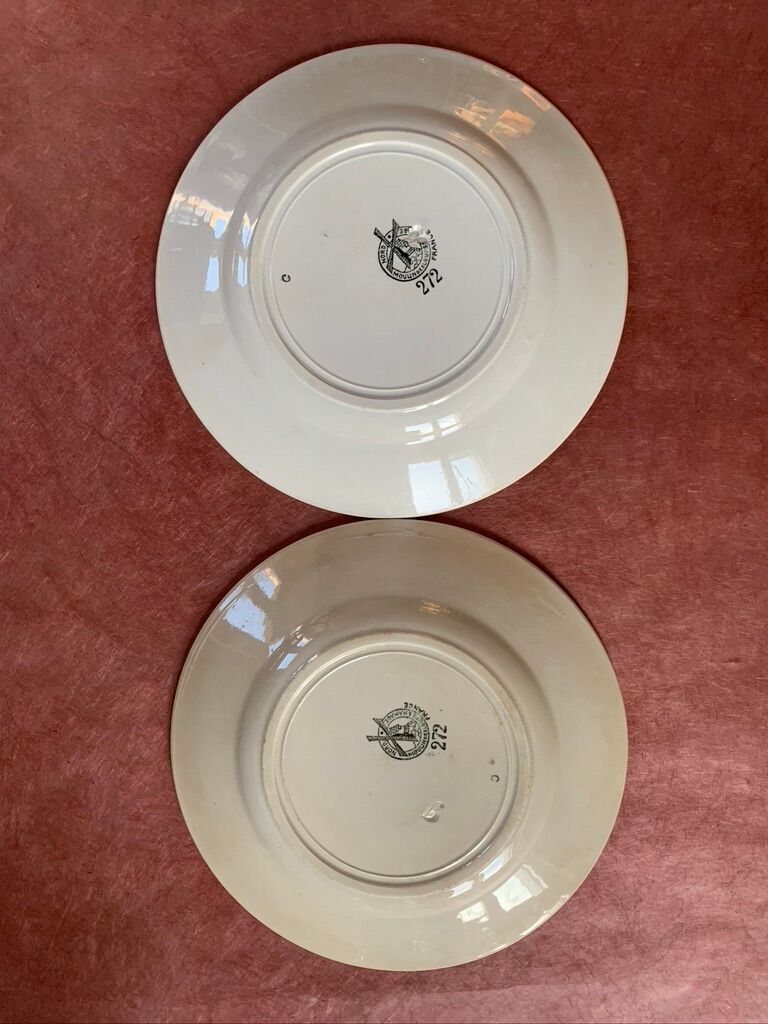 Blue old flat plates