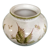 Handmade vase signed Moustiers