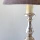 Lampe haute bois argenté l'acropole - paris