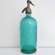 Siphon bistrot vintage Cherbourg verre turquoise 1935