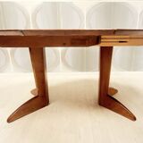 Table en bois massif extensible à 155 cm