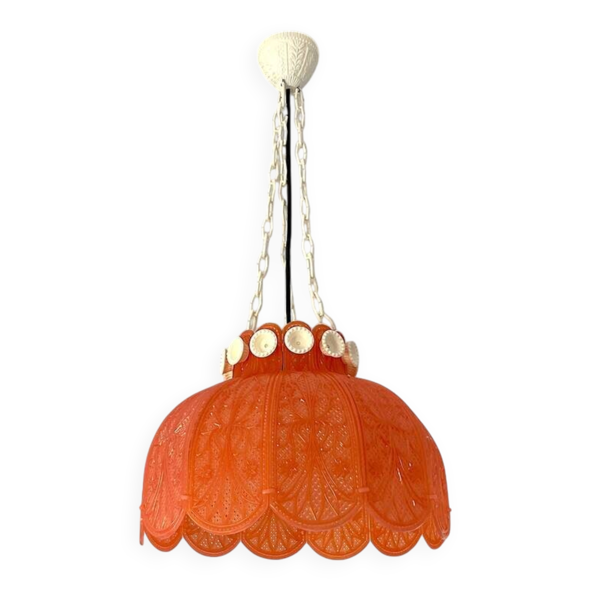 Red acrylic lace hanging light chandelier