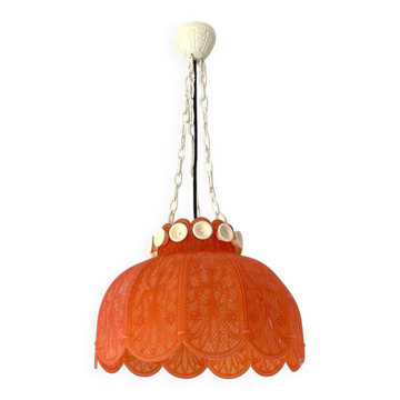 Red acrylic lace hanging light chandelier