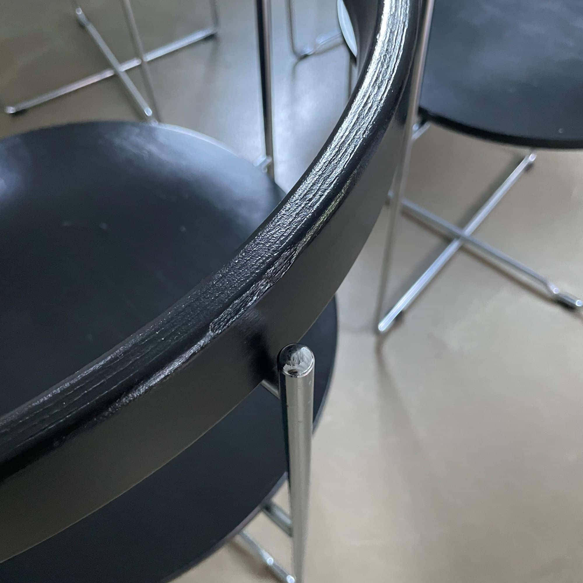 Set of 4 foldable chairs 'Soley', V. Hardarson for Kusch & Co, 80s