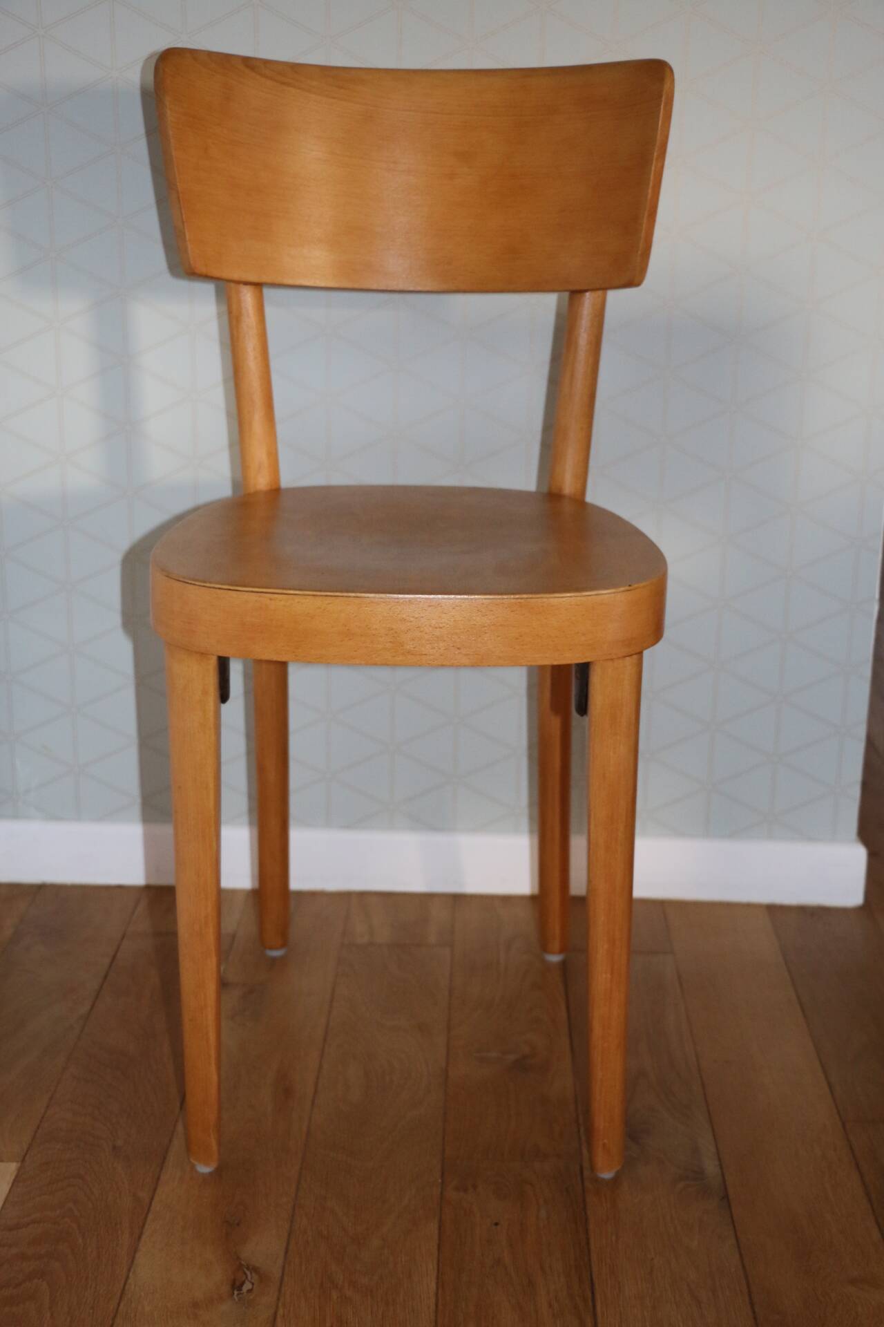 Série de 3 chaises bistrot 1950