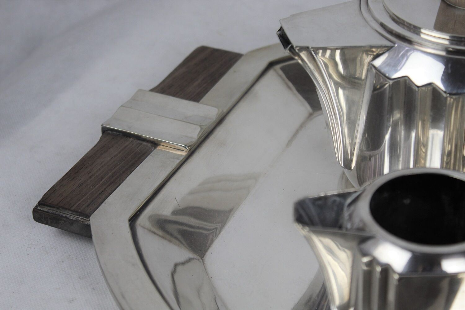 Art-Deco tea set Christofle designer Luc LANEL