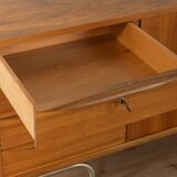 1950s sideboard, partly solid, walnut veneer, Bauhaus design, attributed to Franz Ehrlich