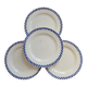 Antique flat plates, ironstone Salins – Checkerboard model