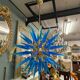 Large murano glass chandelier sputnik style 12 lights
