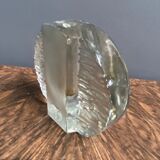 Glass Bud Vase, Walther Solifleur, Iceberg, Crystal, Glass Vase, Designed Heiner Dusterhaus, 1960s