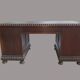 Oak desk with grape and vine leaf carvings